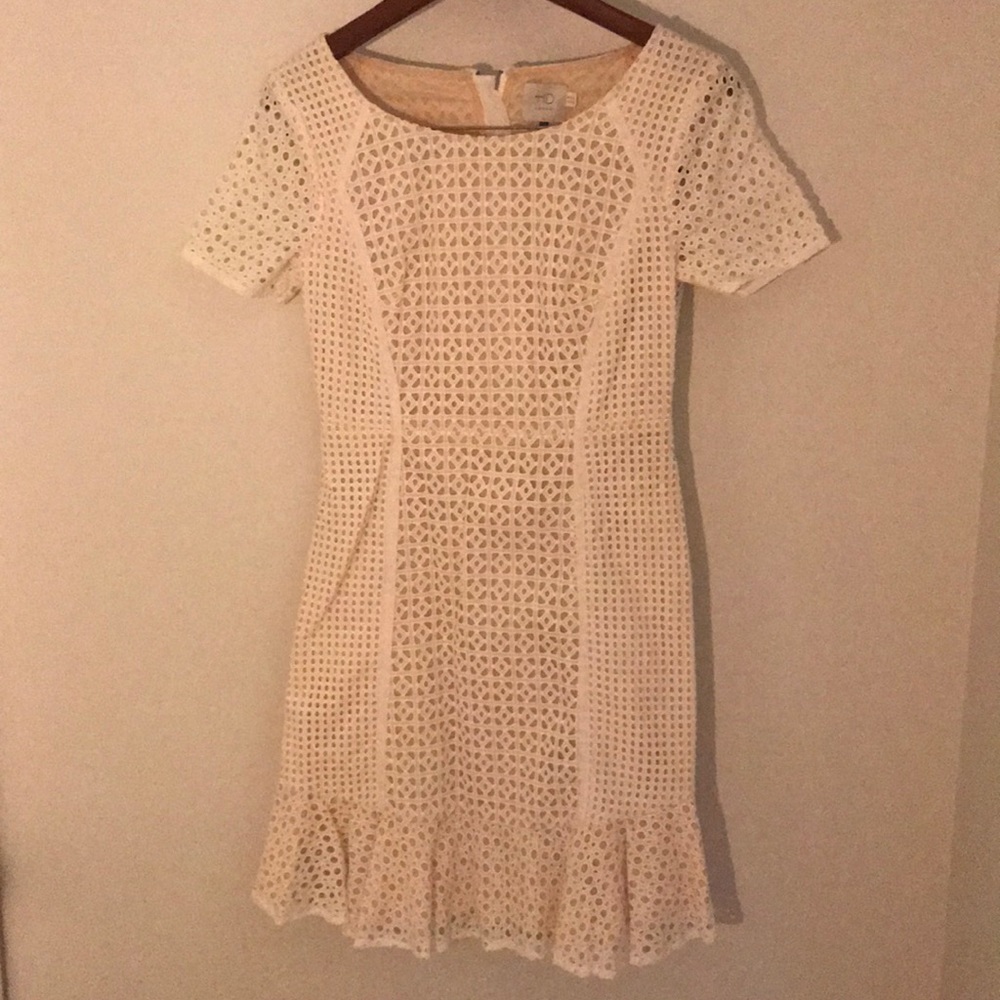 Crochet Short Sleeve Dresss